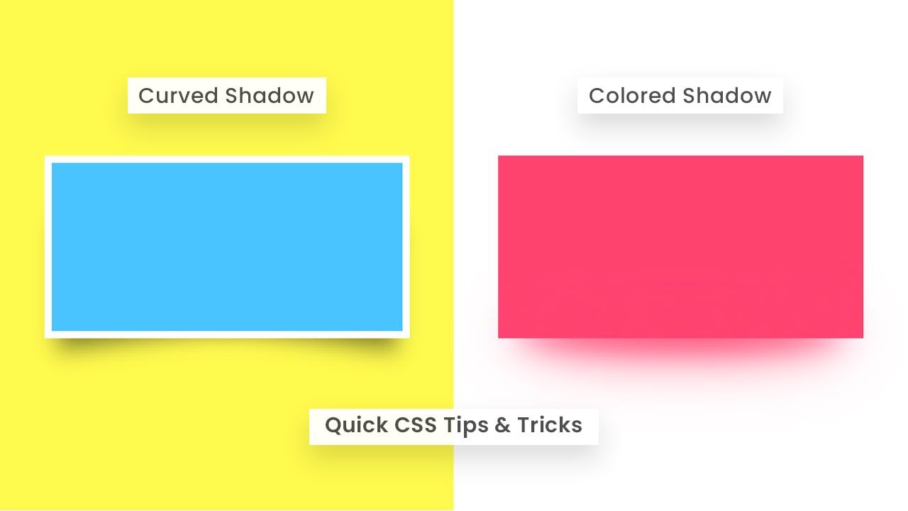 CSS Colored & Curved Drop Shadow Effects | CSS Tricks