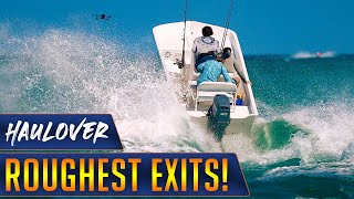 HAULOVER BOATS ROUGHEST EXITS OF THE WEEK! | HAULOVER INLET | WAVY BOATS