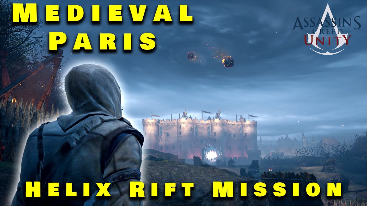 Medieval Paris Parkour in AC Unity | Helix Rift Mission Gameplay