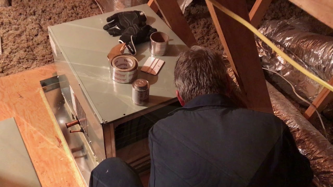 4 Ton Trane Furnace And Coil Top Notch Attic Install YouTube