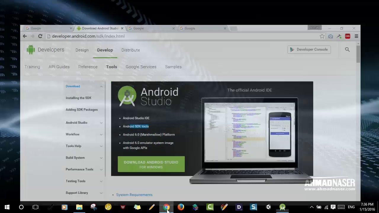 android studio download install