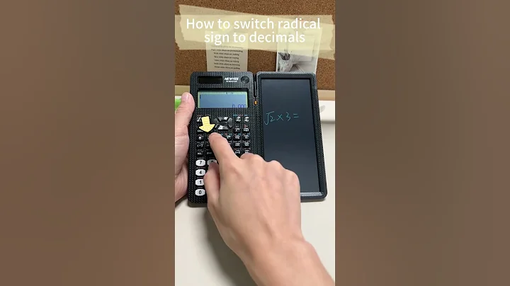 How to switch radical sign to decimals #newyes #calculator #maths #math #school #coolest