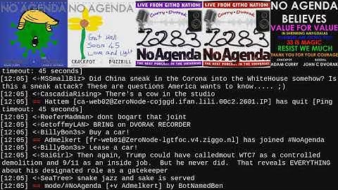No Agenda podcast 1283 Adam Curry & John C Dvorak