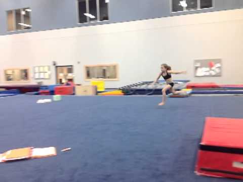 Katie Front handspring, layout - YouTube