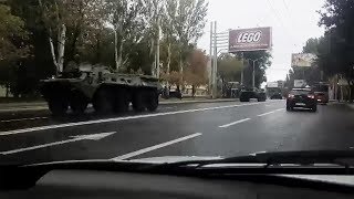 ЭКСКЛЮЗИВ! Переброску техники через Донецк сняли на видео
