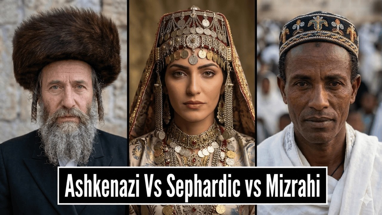 Ashkenazi vs Sephardi vs Mizrahi - The Complete 3,000-Year History of Jewish People