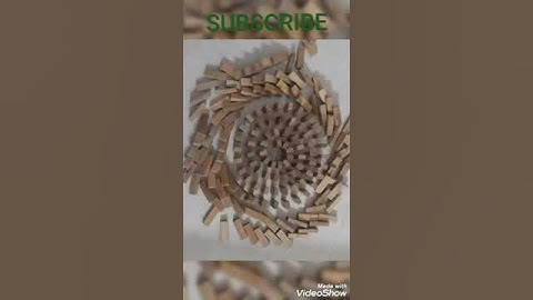 Jenga Spiral Domino trick #Shorts