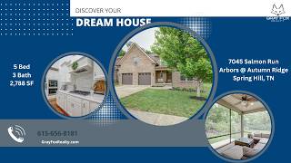 Stunning 5-Bedroom Dream Home in Spring Hill, TN β¨ Open Floor Plan, Bonus Room & Screened Porch! π‘