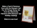 Stampin&#39; Up! For All Things Fast and Fabulous Card
