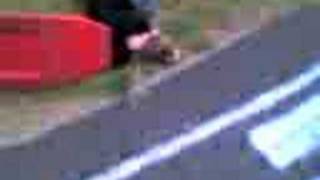 see-saw lands on head ! OUCH
