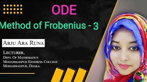 27.ODE || Chapter-16(C) || Series Solutions of 2nd Order Linear Differential Equation || Frobenius 3