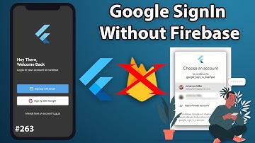 Flutter Tutorial - Google SignIn WITHOUT Firebase - Android, iOS, Flutter Web