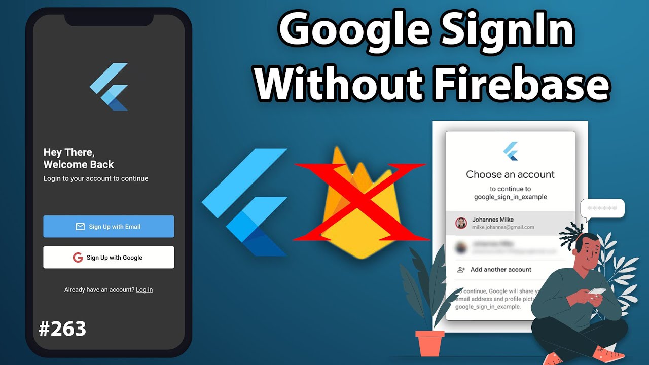 Flutter Tutorial - Google SignIn WITHOUT Firebase [2021] - Android, iOS, Flutter Web