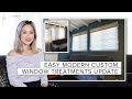 *BEFORE & AFTER* Installing Custom Window Treatments I Bought Online! (Easier than I expected 😁)