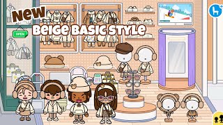 NEW BEIGE BASIC STYLE AESTHETIC OUTFIT in Toca Life World| Toca Boca New Update