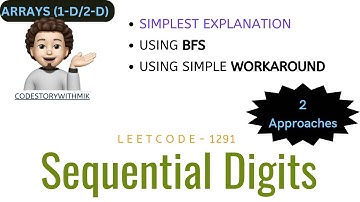 Sequential Digits | 2 Approaches | Leetcode 1291