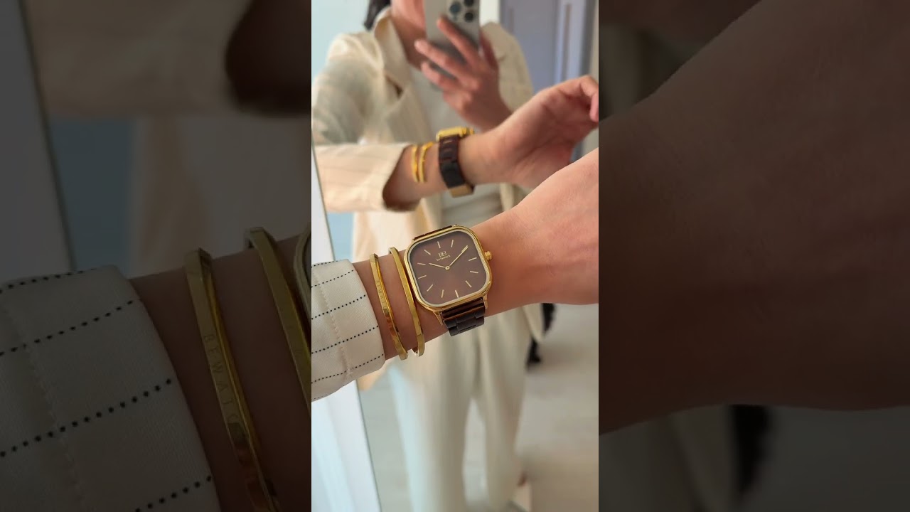 Modelo Square Tartaruga Gold - Bewatch