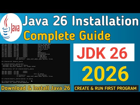 How to Install Java JDK 26 on Windows 10/11 