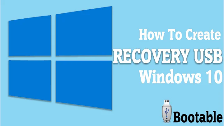 How to create a recovery USB flash drive windows 10 in 2017