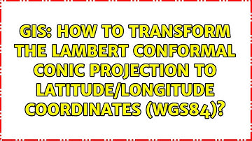 How to transform the Lambert conformal conic projection to latitude/longitude coordinates (WGS84)?