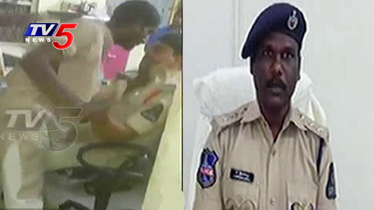 Drunken Auto Driver Hulchul in Police Station | Hyderabad | Telugu News |  TV5 News - YouTube