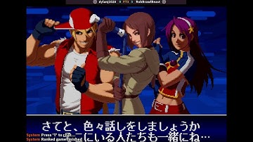 KOF 2002 Terry/Whip/Athena VS Kyo/Vice/Kula FT3