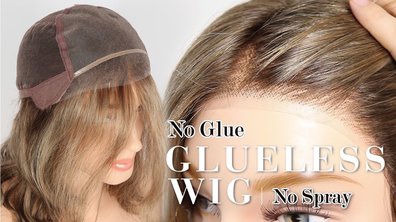 Completely glueless wig for beginners, zero adhesive no spray/glue（GLM