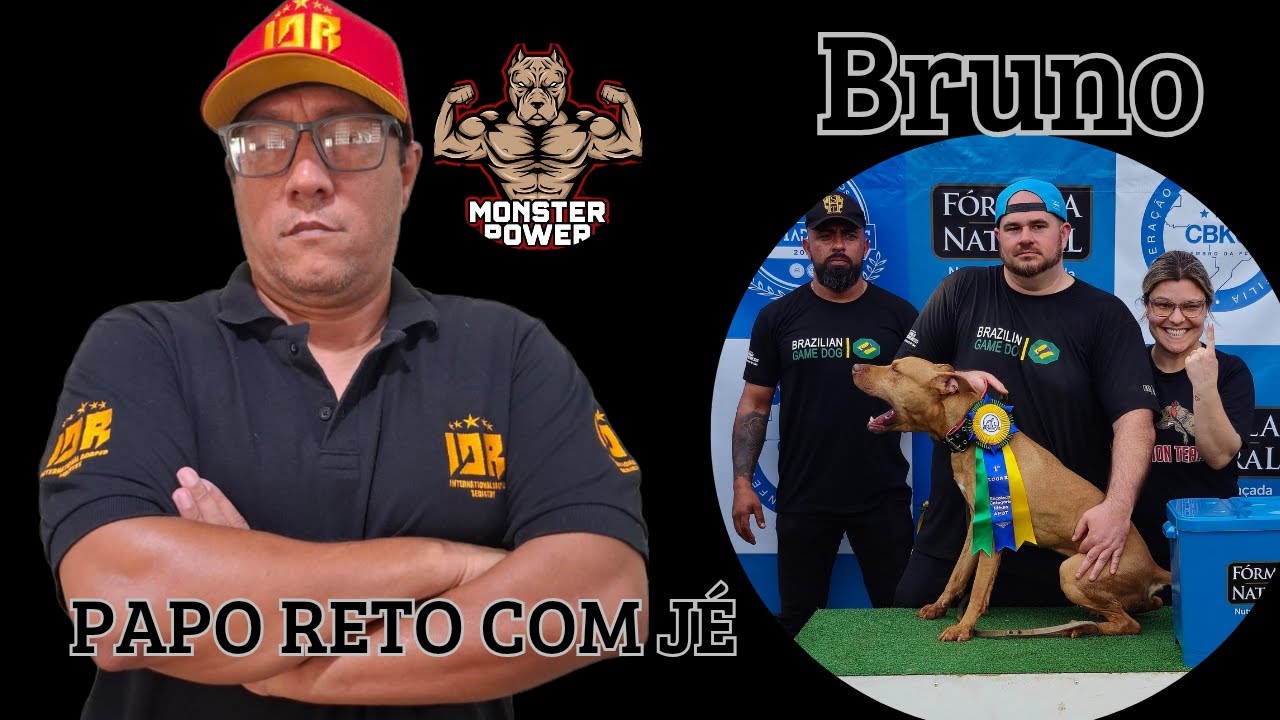 Papo reto com Jé convidado Bruno do canil brazilian game dog
