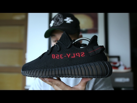 Adidas Yeezy Boost 350 V2 Black Core Red Bred