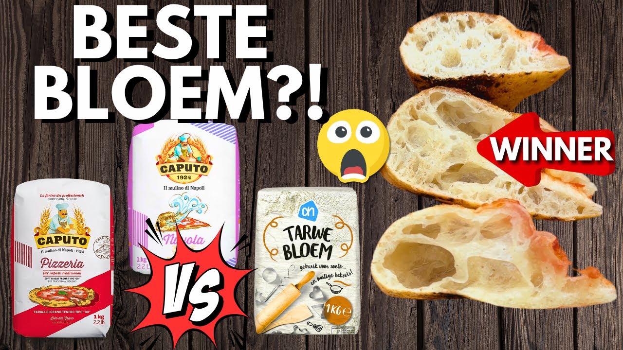 Beste BLOEM  voor PIZZA? 😱 Pizzadeeg Test! AH vs CAPUTO