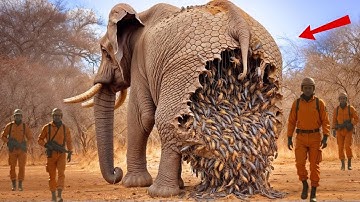 Rescue Story: ELEPHANT Rescued From Beehive By Rescue Team | Animal rescue