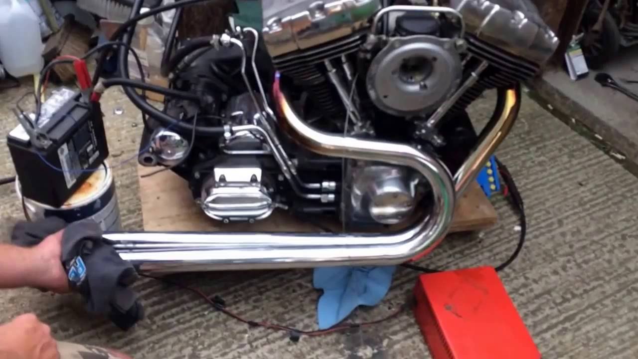 Harley twin cam engine running YouTube