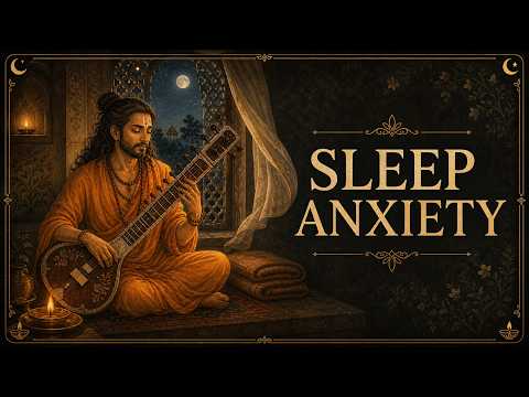 Tired But Wired At Night | Slow Sitar For Sleep Anxiety | 1 Hour