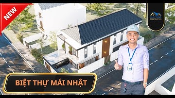 Mẫu Biệt Thự Mái Nhật 2 Tầng Đang Được Ưa Chuộng Hiện Nay - Nhà Đẹp Đức Thảo