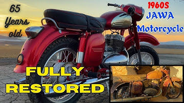 Fully Restored 65 Years Old Jawa Motorcycle 1960s