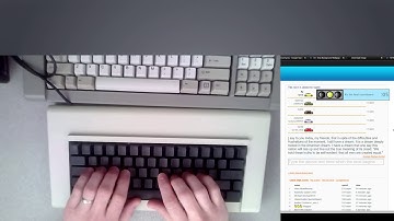 New Model F Buckling Spring Keyboard - F62 and F77 Type Racer demonstration.