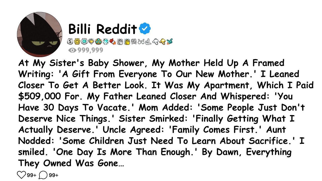 At My Sister's Baby Shower, My Mother Held Up A Framed Writing: 'A Gift From Everyone To Our.....