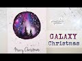 ✨ Galaxy Christmas Ornament WATERCOLOR Cardmaking ~ ✂️ Maremi's Small Art