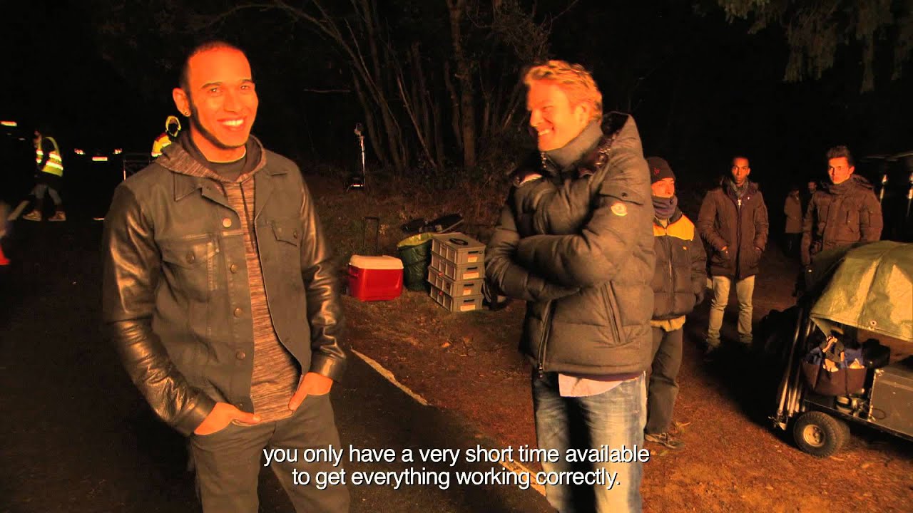 Making Of - Mercedes A45 AMG TV Commercial with Nico and Lewis