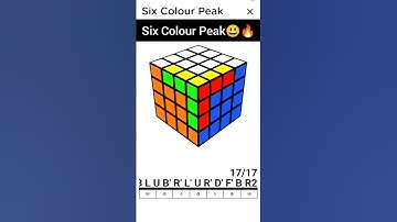 4 by 4 cube six colour peak pattern #shorts #viralshorts #shortsvideo