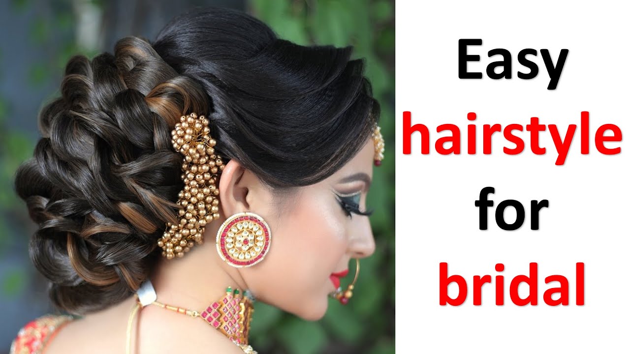 Pin by pearl white on Beauty do | Bridal hair buns, Indian hairstyles, Front  hair styles