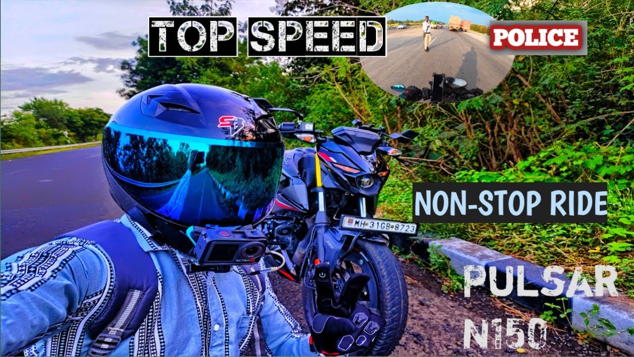Top Speed Me Police Walo ne Roka 😲 Non Stop Ride pulsar N150