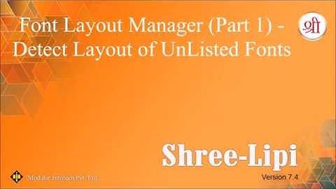 Font Layout Manager - Detect Layout of UnListed Fonts