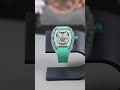 Green one! Haofa K9 Crystal Automatic Mechanical Watch 2205