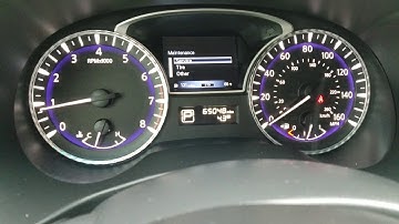 How to reset maintenance on a 2014 Infiniti QX60