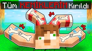 Minecraft'ta GERÇEKTEN KEMİKLERİM KIRILDI (Fizikli Minecraft)