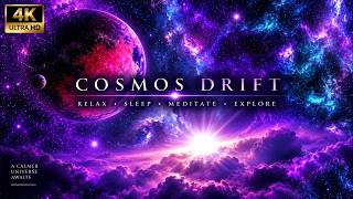 Purple Cosmic Dream | Relaxing Space Music for Reading & Calm Evenings (4K, 1 Hour)