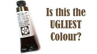 Is This The UGLIEST Colour? German Greenish Raw Umber | Daniel Smith Watercolor