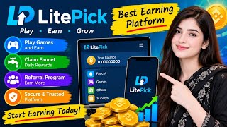 LitePick.io Review 2026 | Free LTC Faucet, Surveys, Games & Crypto Earning screenshot 2