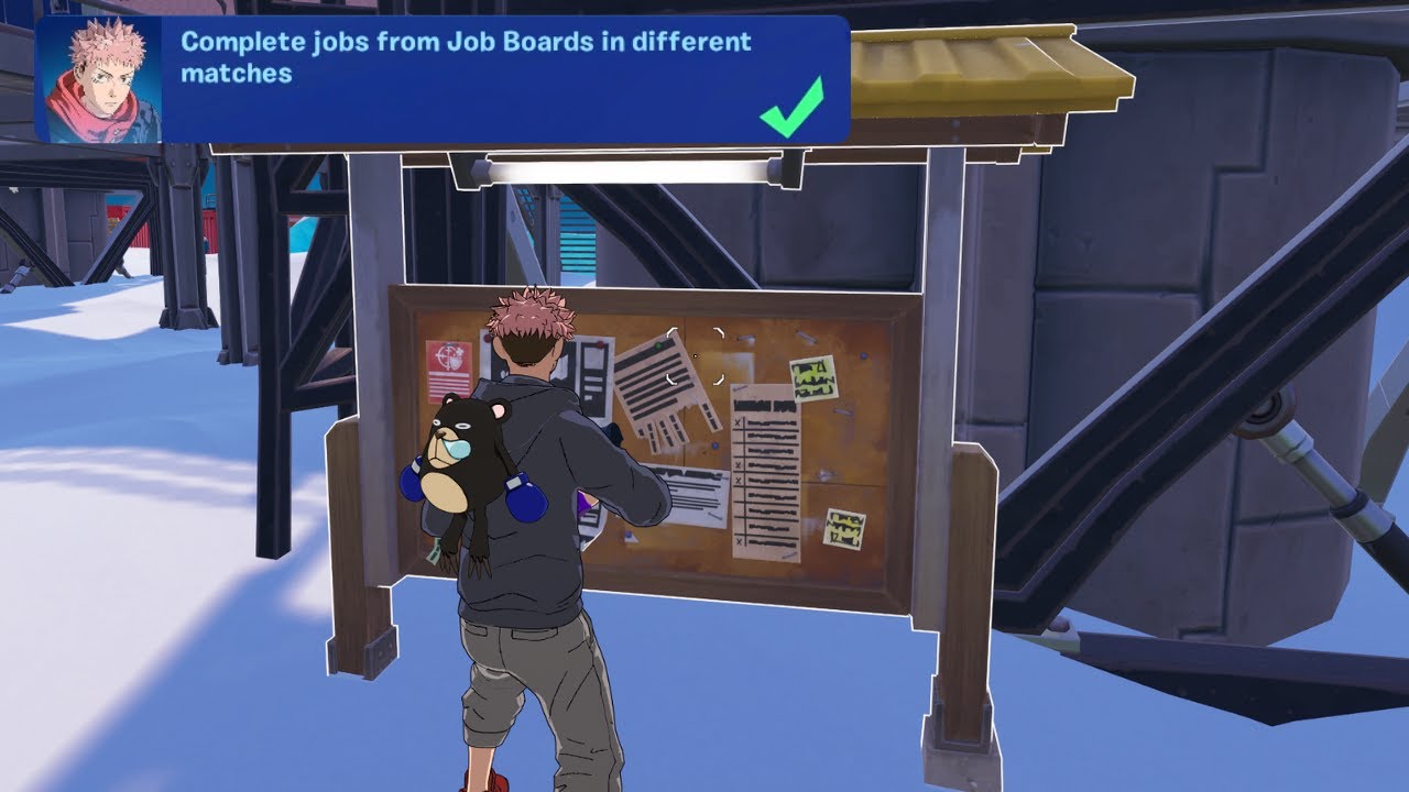 Complete jobs from Job Boards in different matches Fortnite YouTube